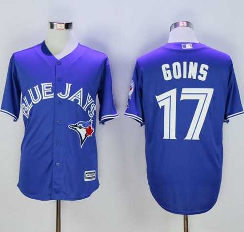 Toronto Blue Jays #17 Ryan Goins Blue New Cool Base 40TH Anniversary Stitched Baseball Jersey,We sell and wholesale Toronto Blue Jays #17 Ryan Goins Blue New Cool Base 40TH Anniversary Stitched Baseball Jersey on line form chian!